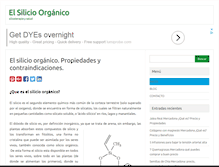 Tablet Screenshot of elsilicioorganico.com